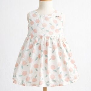 Adorable Vintage Korean Cotton Dress for Toddler | 2–3Y